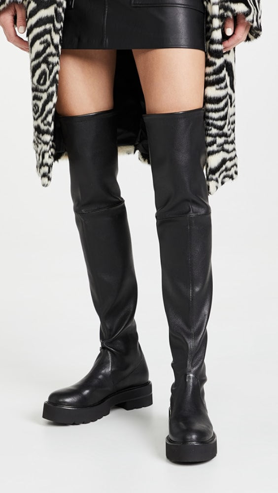 Stuart Weitzman Lowland Ultralift Over the Knee High Black Boots Boot
