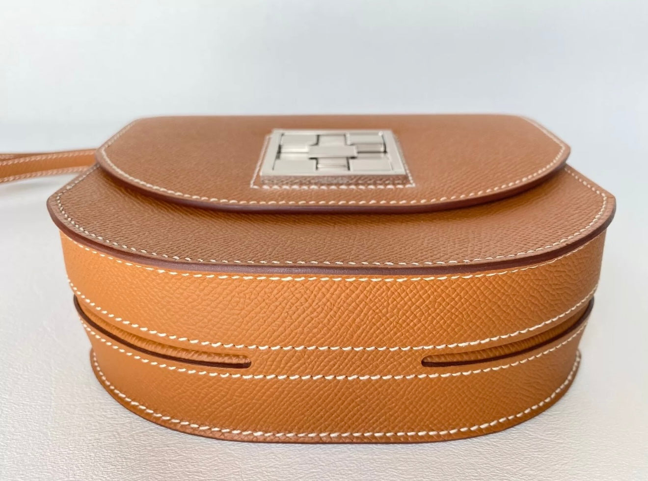 HERMES Mosaique Gold Epsom Leather Mini Bag 18 MINI SIZE PHW