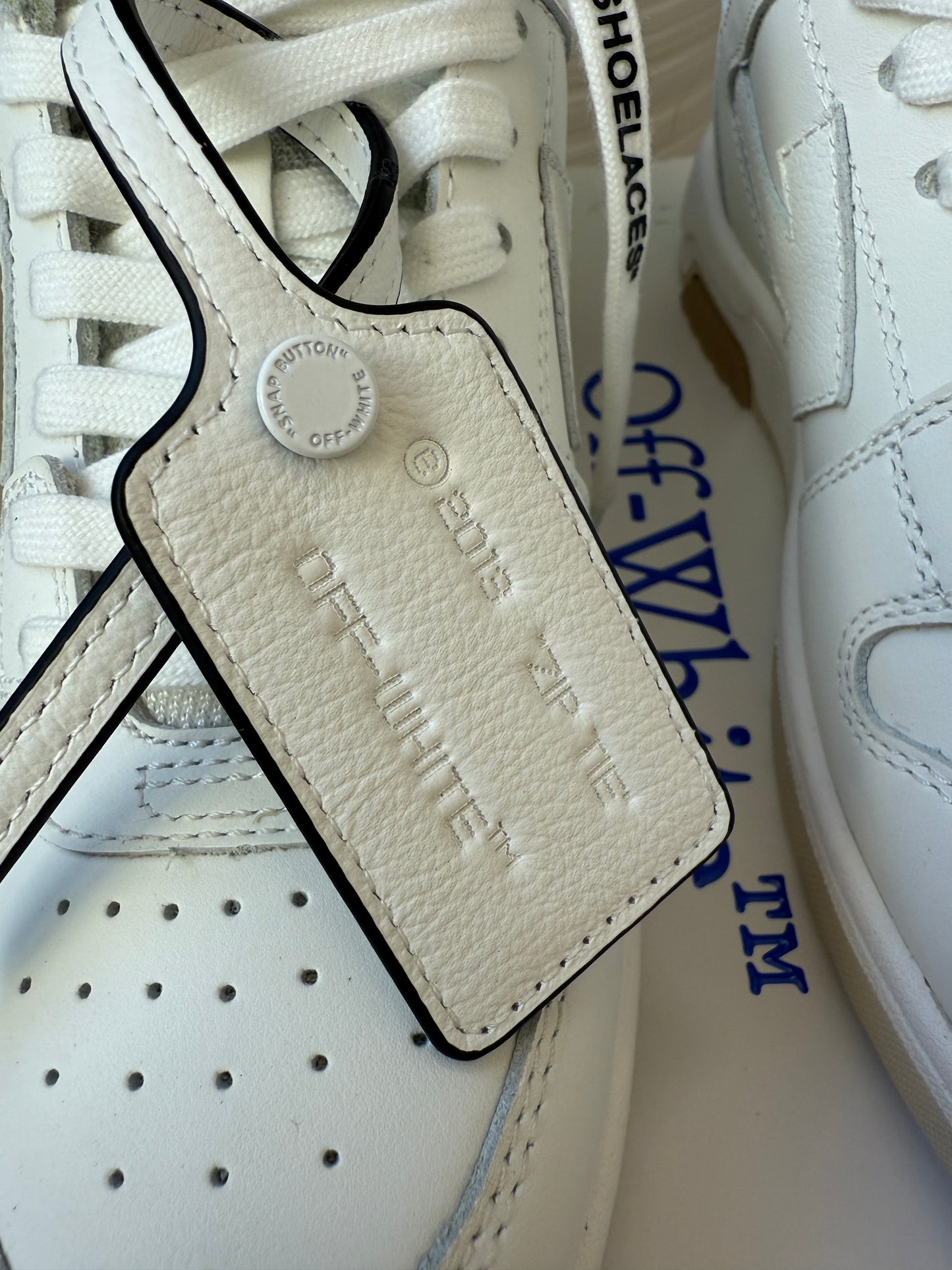 Off-White Out Of Office Arrow Calfskin White Black Lace Up Sneakers