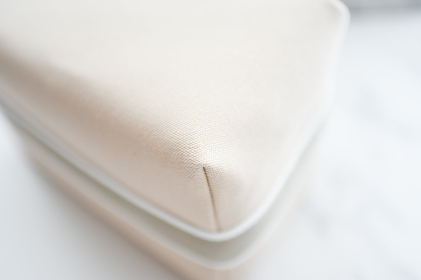 Hermes Bride a Brac Large Beige Taupe Naturel Canvas Beach Bag Make Up Pouch Travel Case