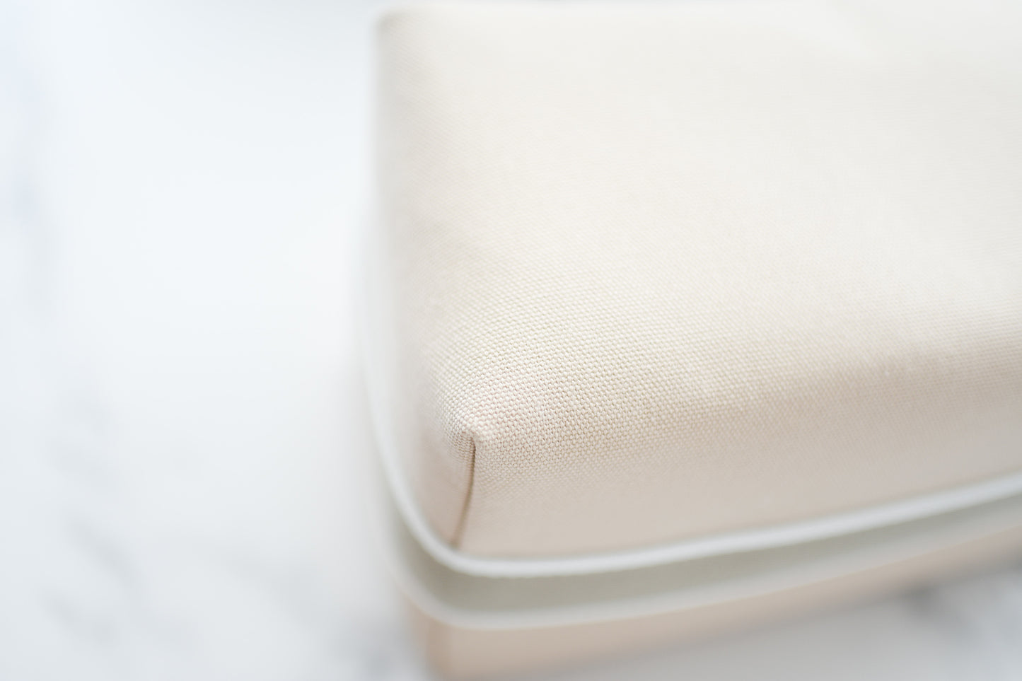 Hermes Bride a Brac Large Beige Taupe Naturel Canvas Beach Bag Make Up Pouch Travel Case