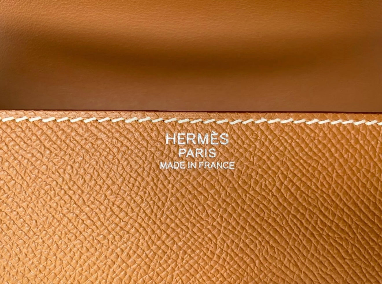 HERMES Mosaique Gold Epsom Leather Mini Bag 18 MINI SIZE PHW