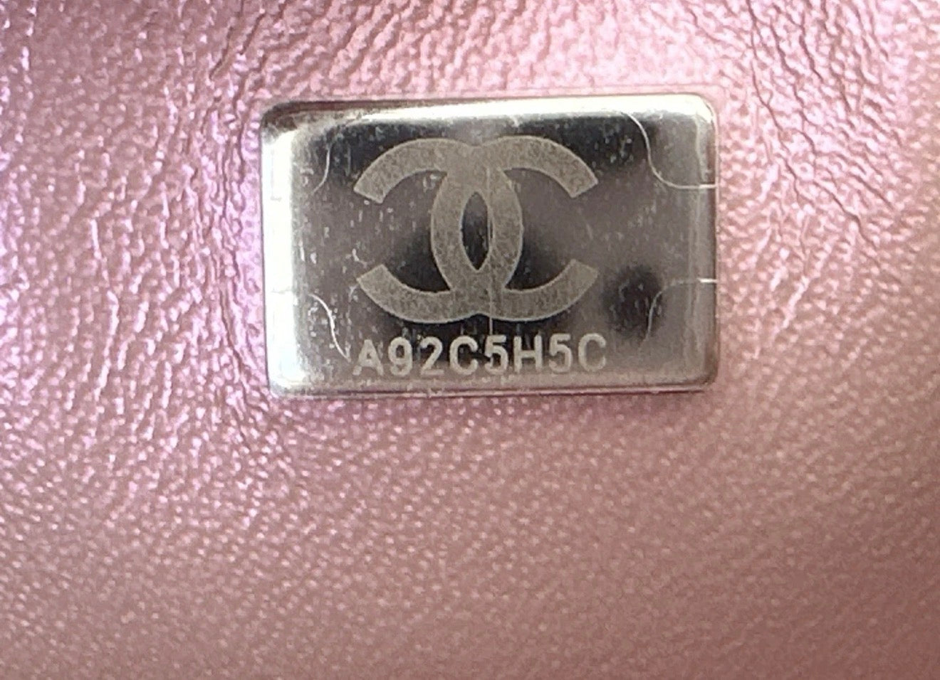 2021K CHANEL IRIDESCENT ROSE PINK MINI CLASSIC FLAP BAG SILVER HW