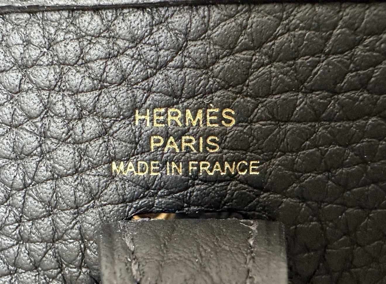 2025 HERMES MINI EVELYNE TPM 16 BLACK NOIR CALFSKIN LEATHER GOLD HARDWARE BAG GHW