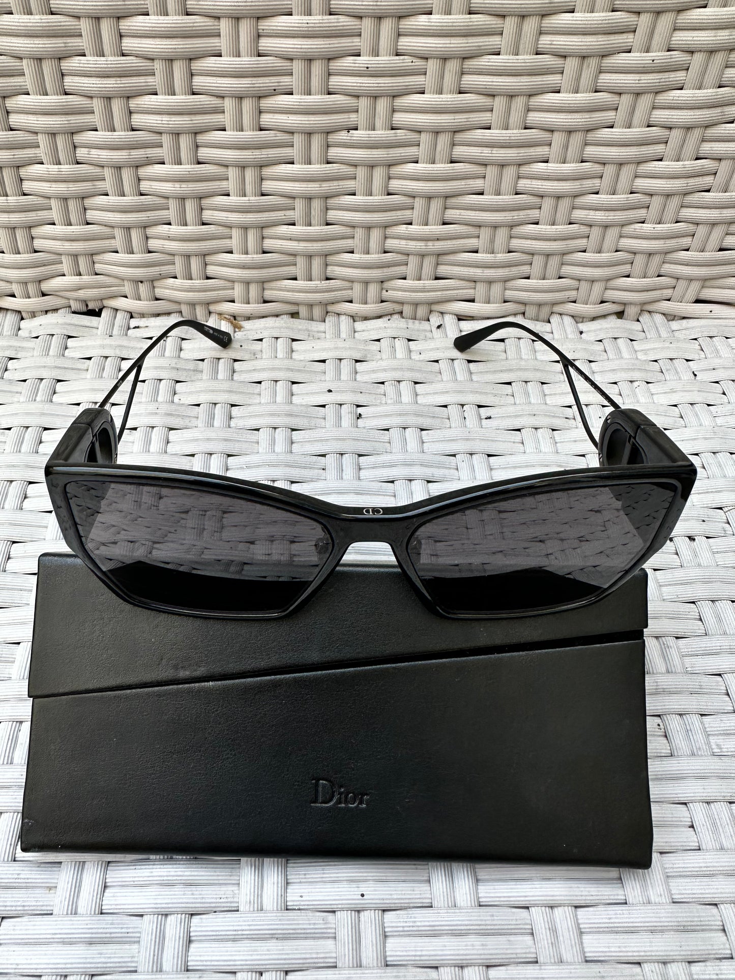 Christian Dior 30Montaigne B2U Square Sunglasses 54mm Black