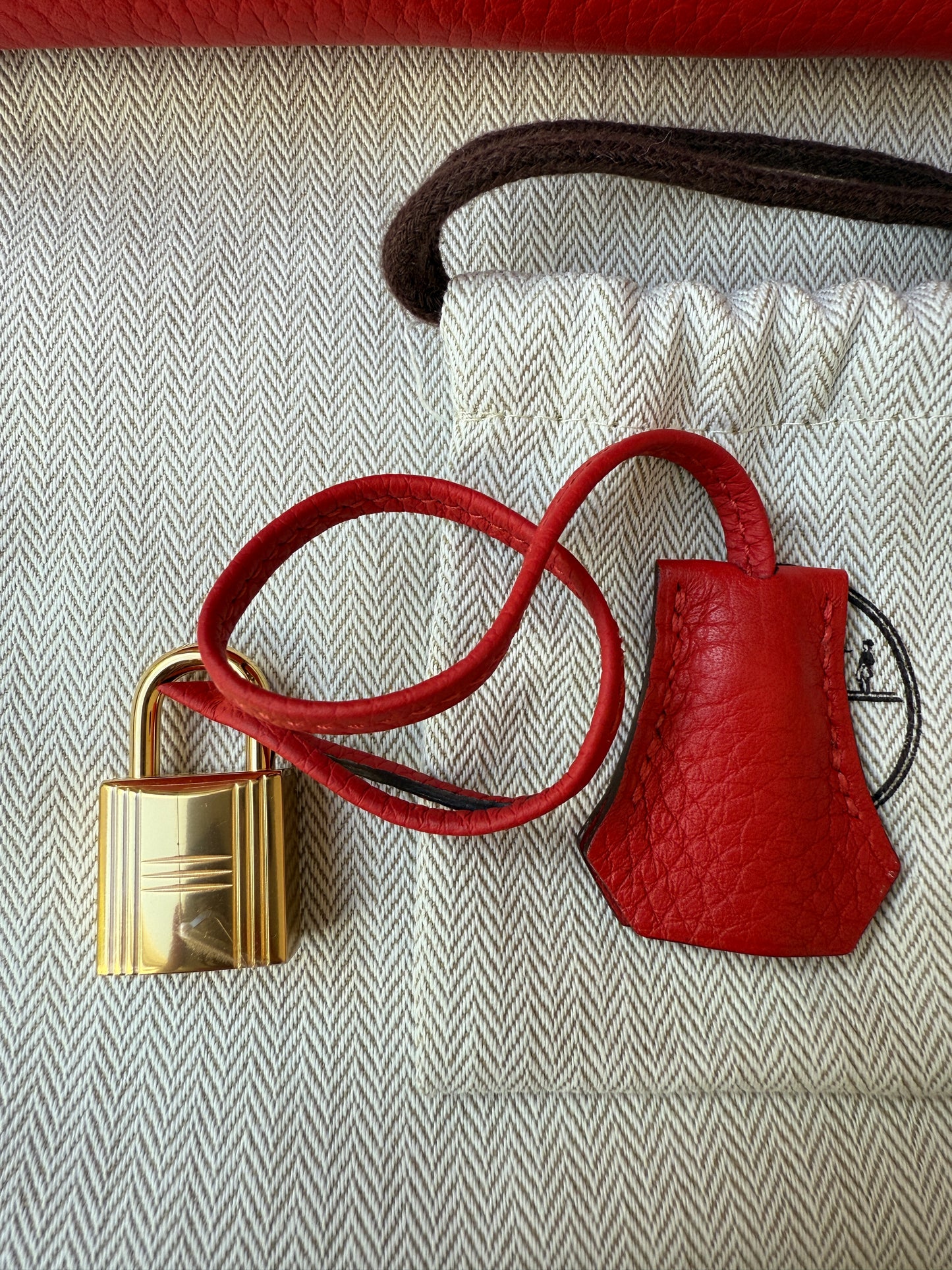 Hermès Birkin 30 Rouge Tomate Red Togo Leather GHW X Stamp Handbag Bag Pre-Owned