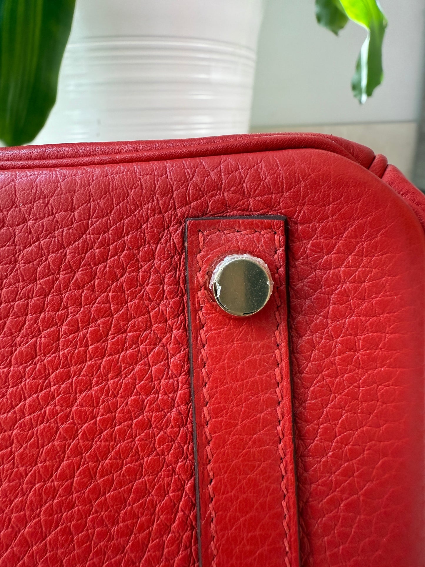 Hermès Birkin 30 Rouge Tomate Red Togo Leather GHW X Stamp Handbag Bag Pre-Owned