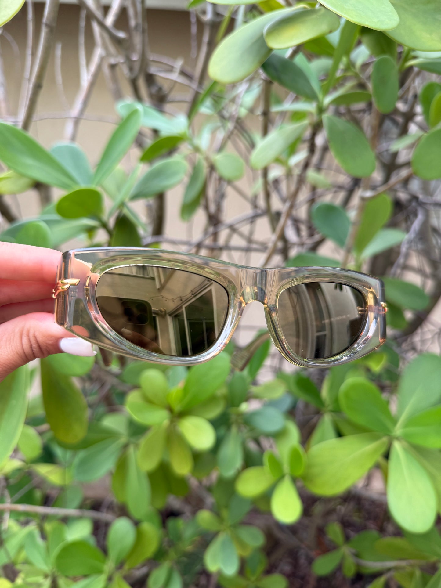 Bottega Veneta BV1144S 003 51 mm Oval Cat Eye Brown Bronze Sunglasses