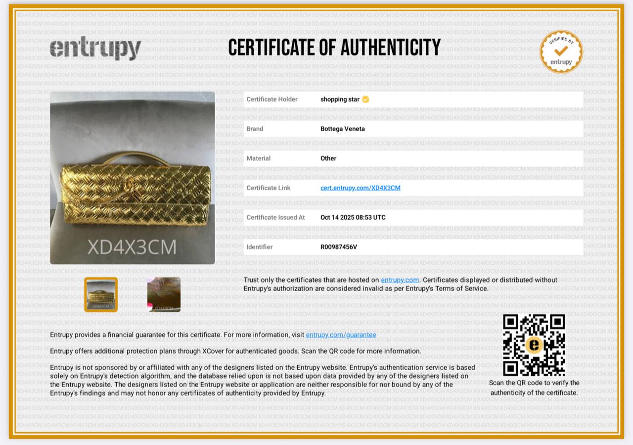 Bottega Veneta Andiamo Gold Metallic Bark Calfskin Top Handle Clutch Handbag Purse