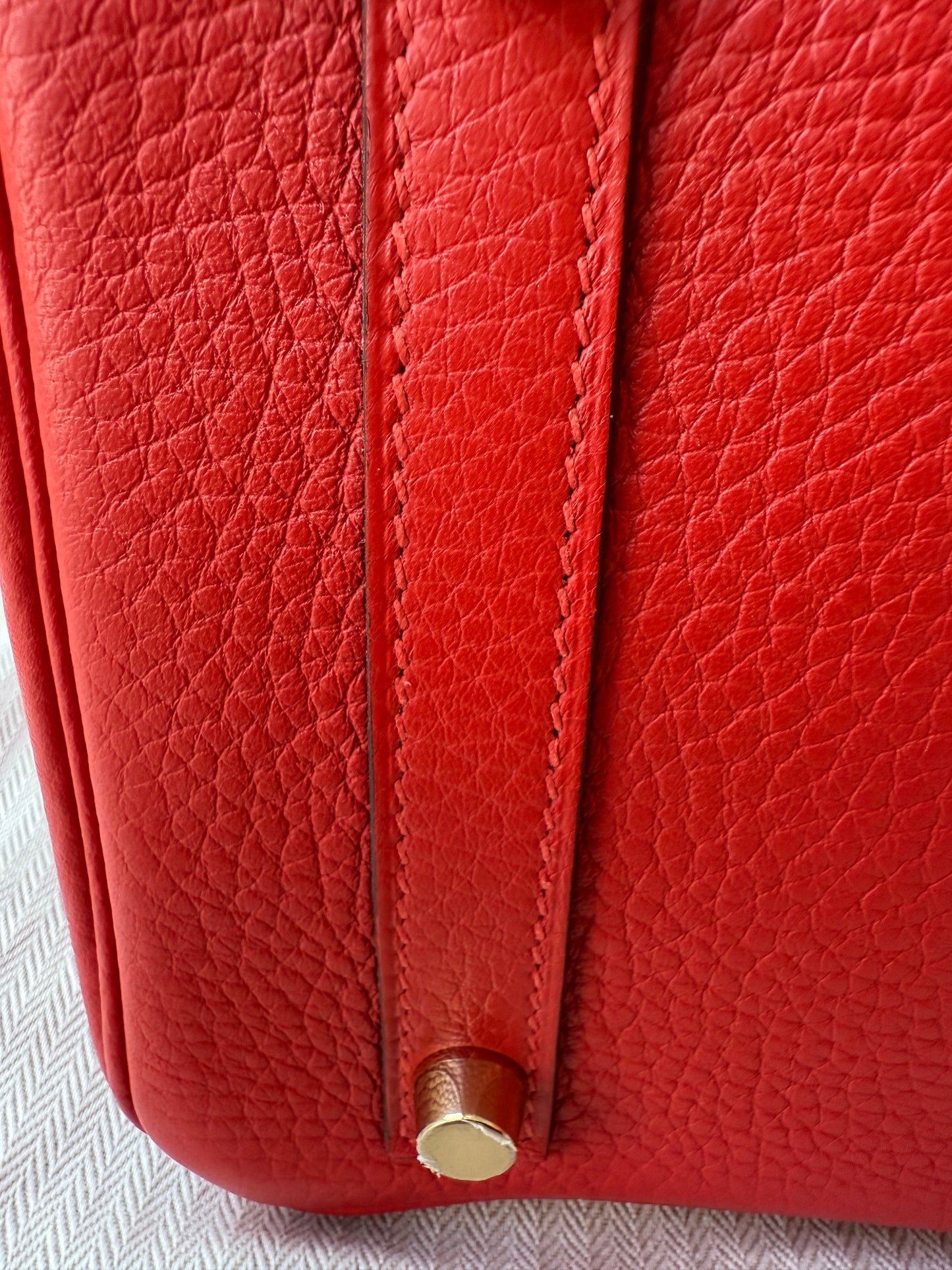 Hermès Birkin 30 Rouge Tomate Red Togo Leather GHW X Stamp Handbag Bag Pre-Owned