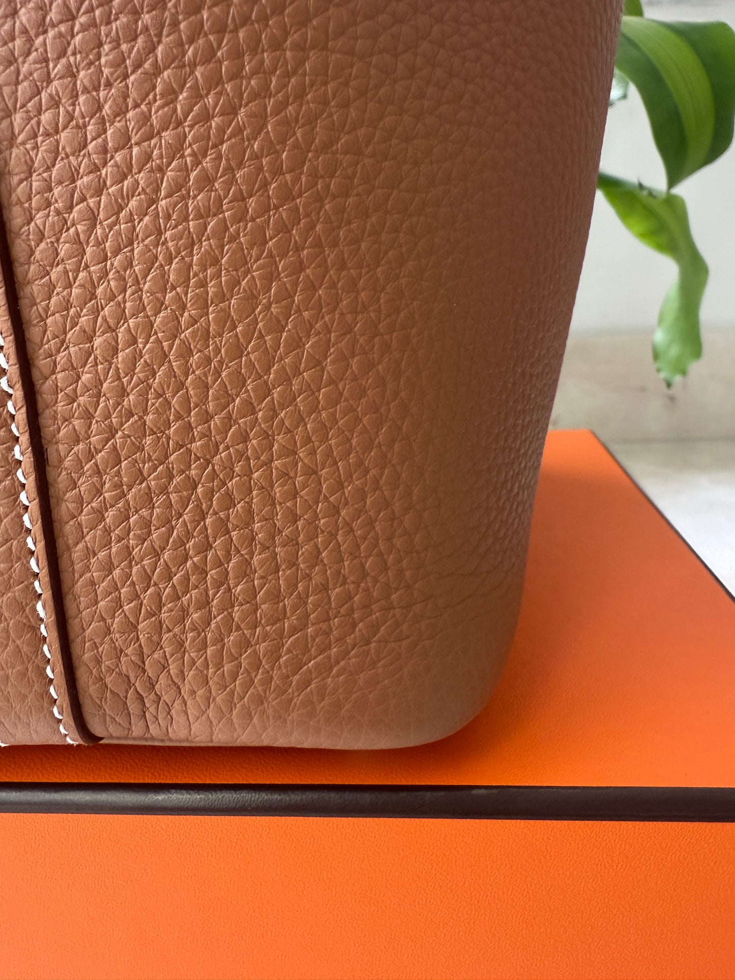 Hermès Picotin Lock 18 Gold Brown Clemence Palladium Hardware Bag Handbag
