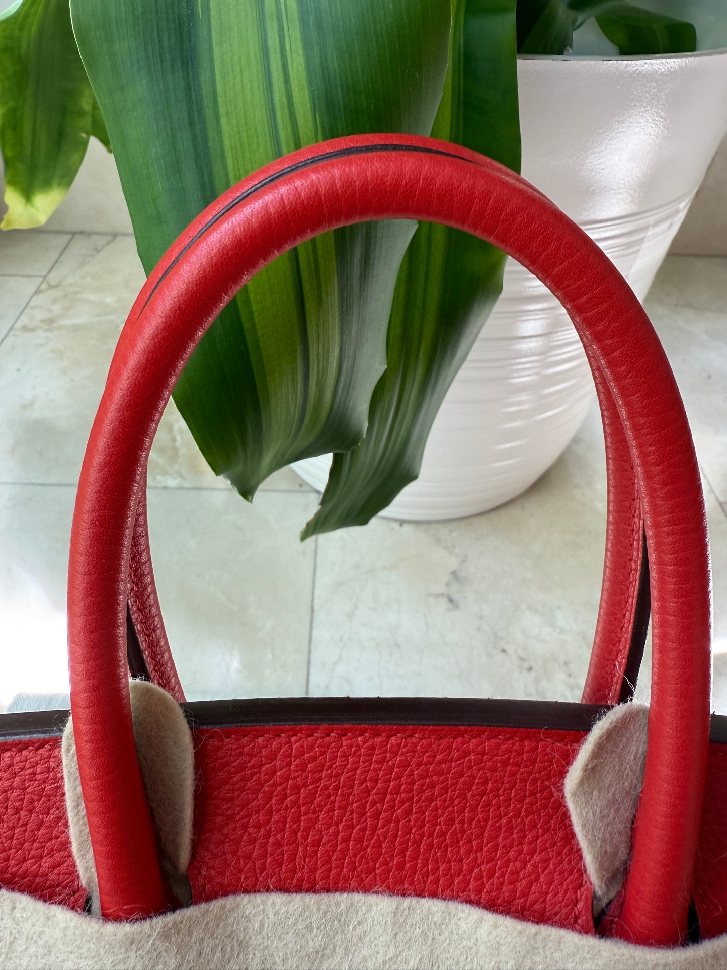 Hermès Birkin 30 Rouge Tomate Red Togo Leather GHW X Stamp Handbag Bag Pre-Owned