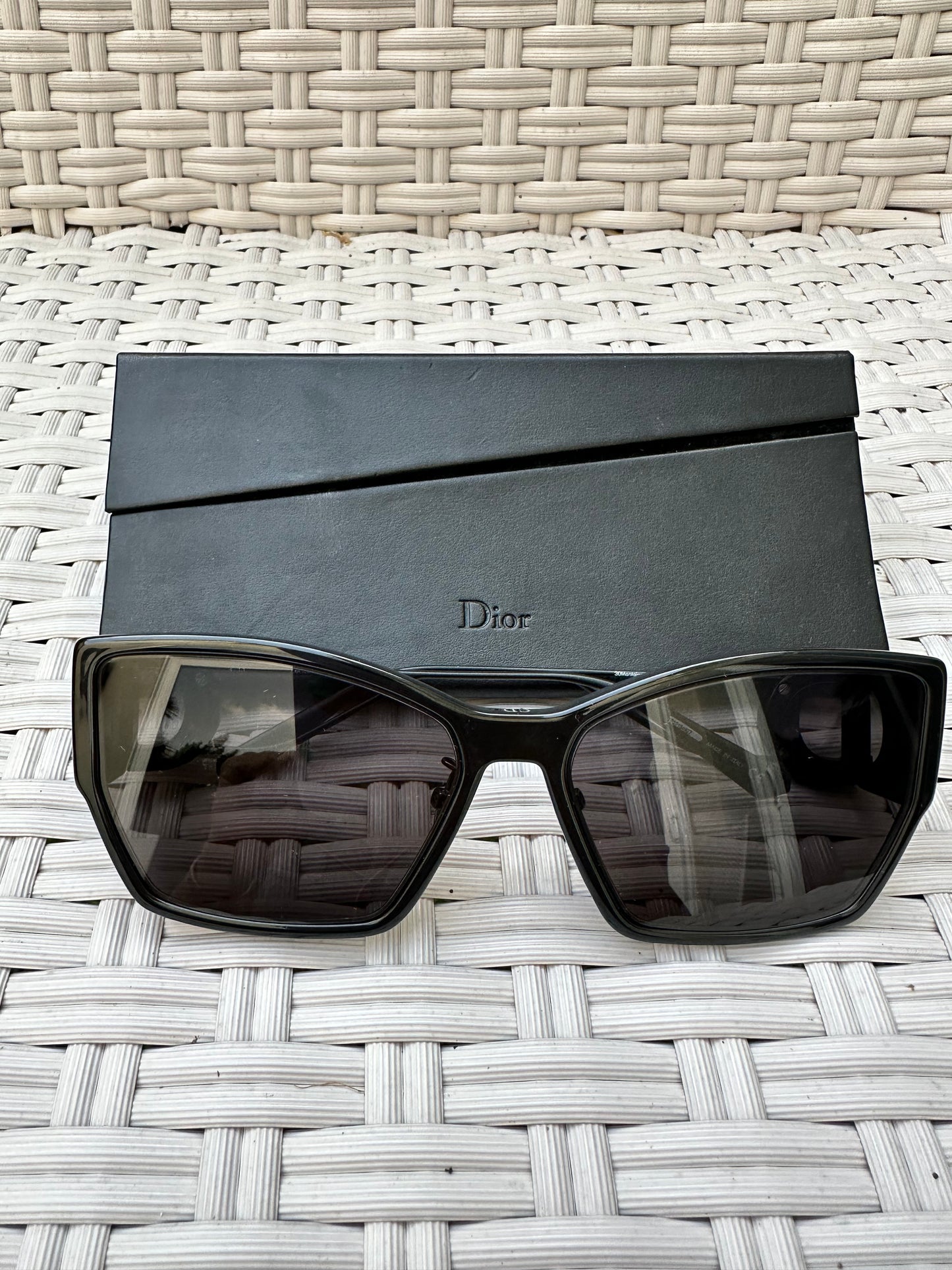 Christian Dior 30Montaigne B2U Square Sunglasses 54mm Black