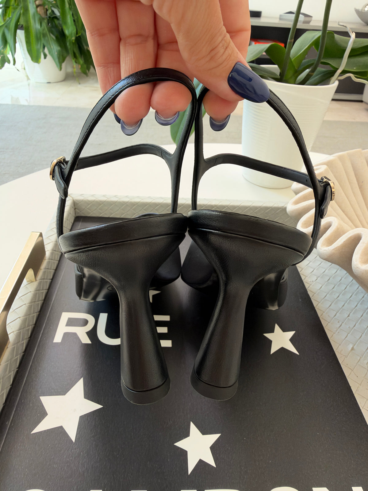 CHANEL 26 BLAZY BLACK MESH LAMBSKIN OPEN TOE CC LOGO SANDALS HEELS SHOES