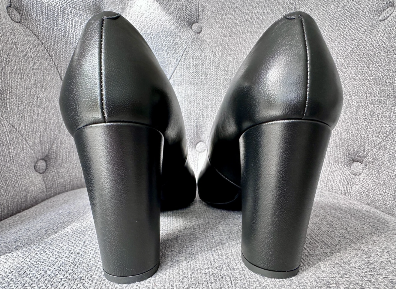 Chanel SS 26 Blazy Black Lambskin Square Toe CC Logo Turn-lock Pumps Heels