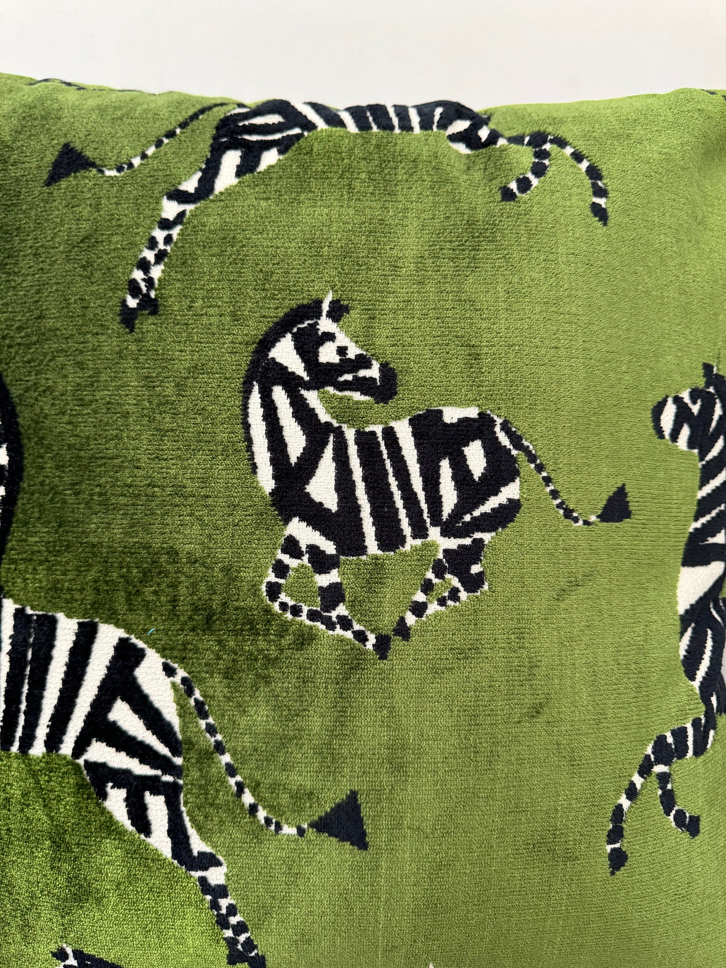 Pacific Coast Austin Horn 22x22 Kona Zebra Green Black Decorative Pillow NWT