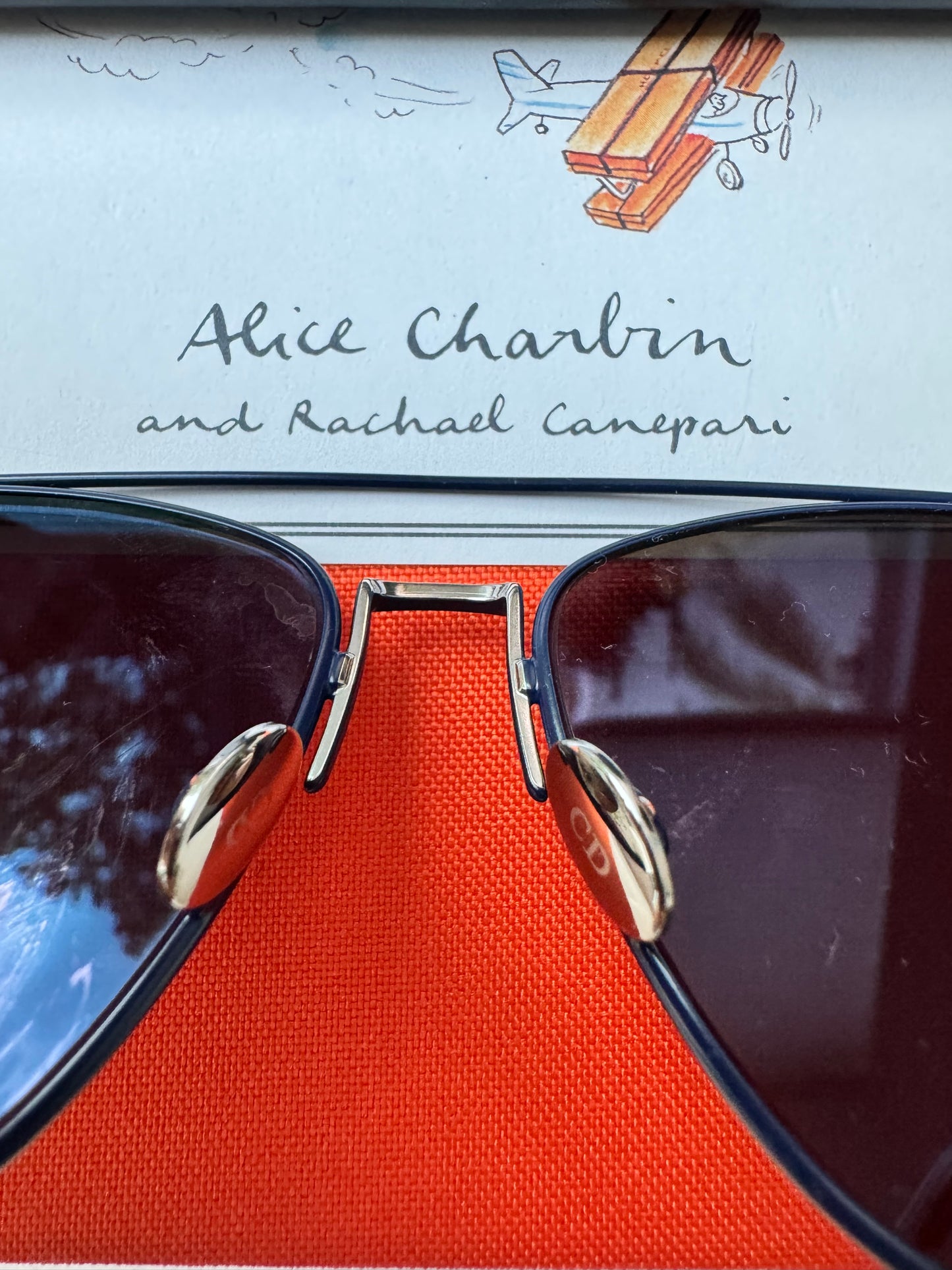 Christian Dior CD Technologic PQU/A4 Navy  Blue Mirrored Pilot Sunglasses Pre-Owned