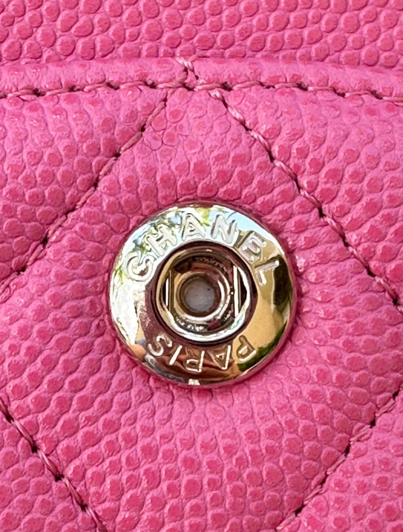 CHANEL PINK CAVIAR LEATHER SMALL CLASSIC DOUBLE FLAP BAG LIGHT GOLD HARDWARE