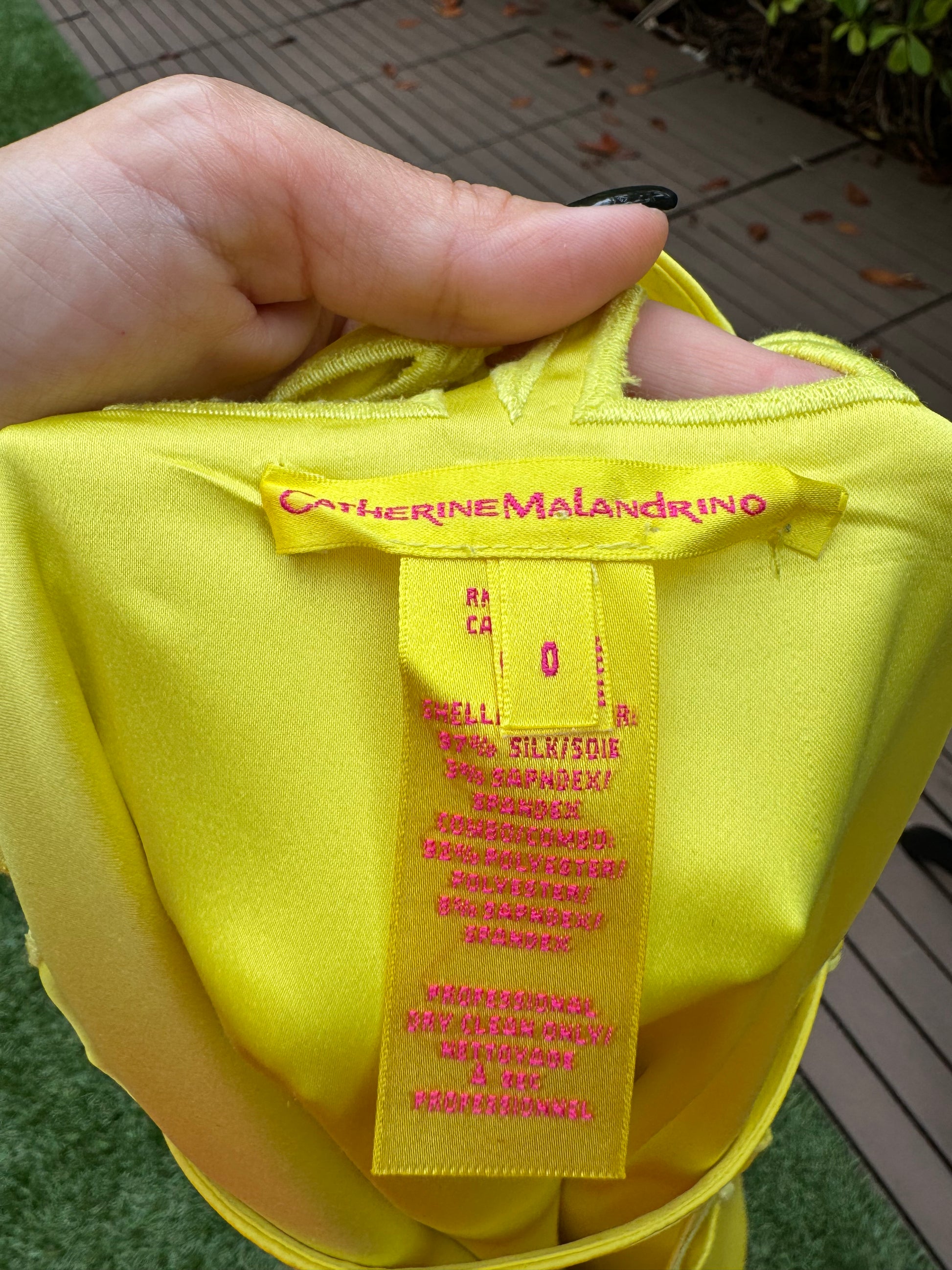 catherine malandrino yellow sequin dress Catherine malandrino sequin dress