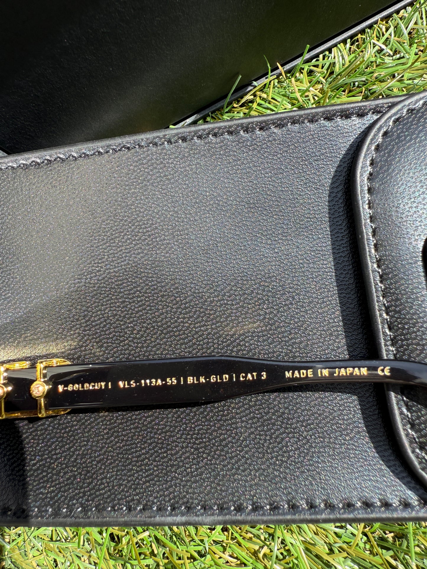 Valentino Garavani 5517 V-Goldcut I VLS 113A Gold Black Frame Acetate & Titanium Cat Eye Sunglasses