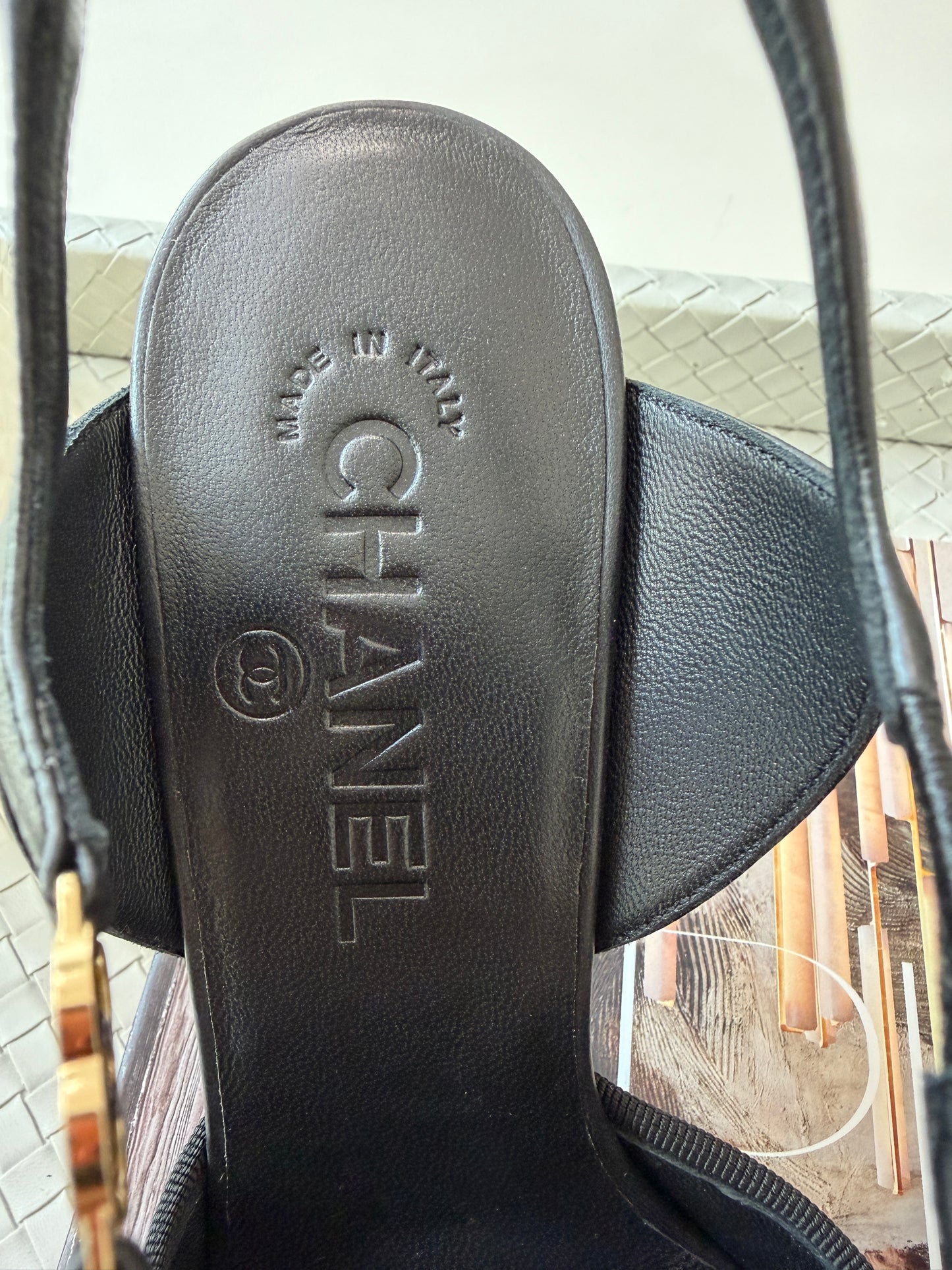 CHANEL SS 2026 BLAZY BLACK WHITE TOE LEATHER CC LOGO HEELS SHOES PUMPS SLINGBACKS