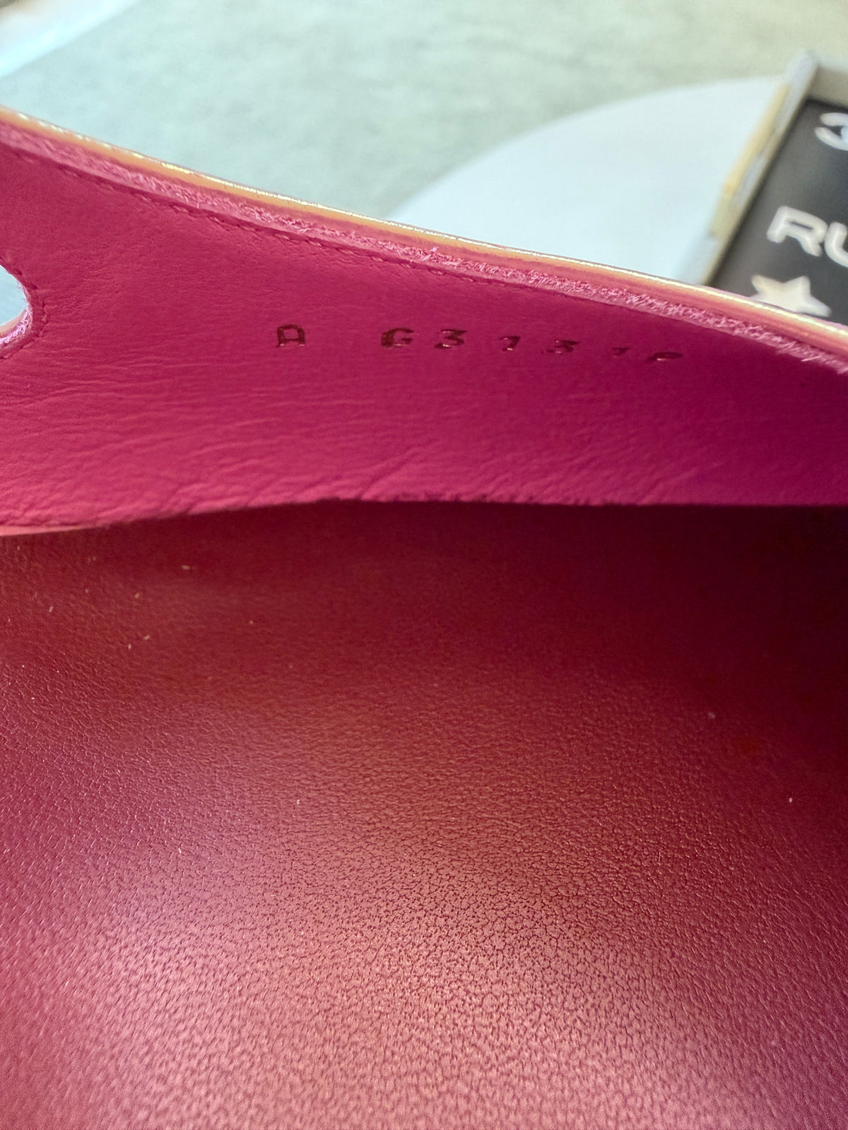 Chanel 26K Sling Crocodile Croc Embossed Patent Slingbacks Iridescent Pink Pumps