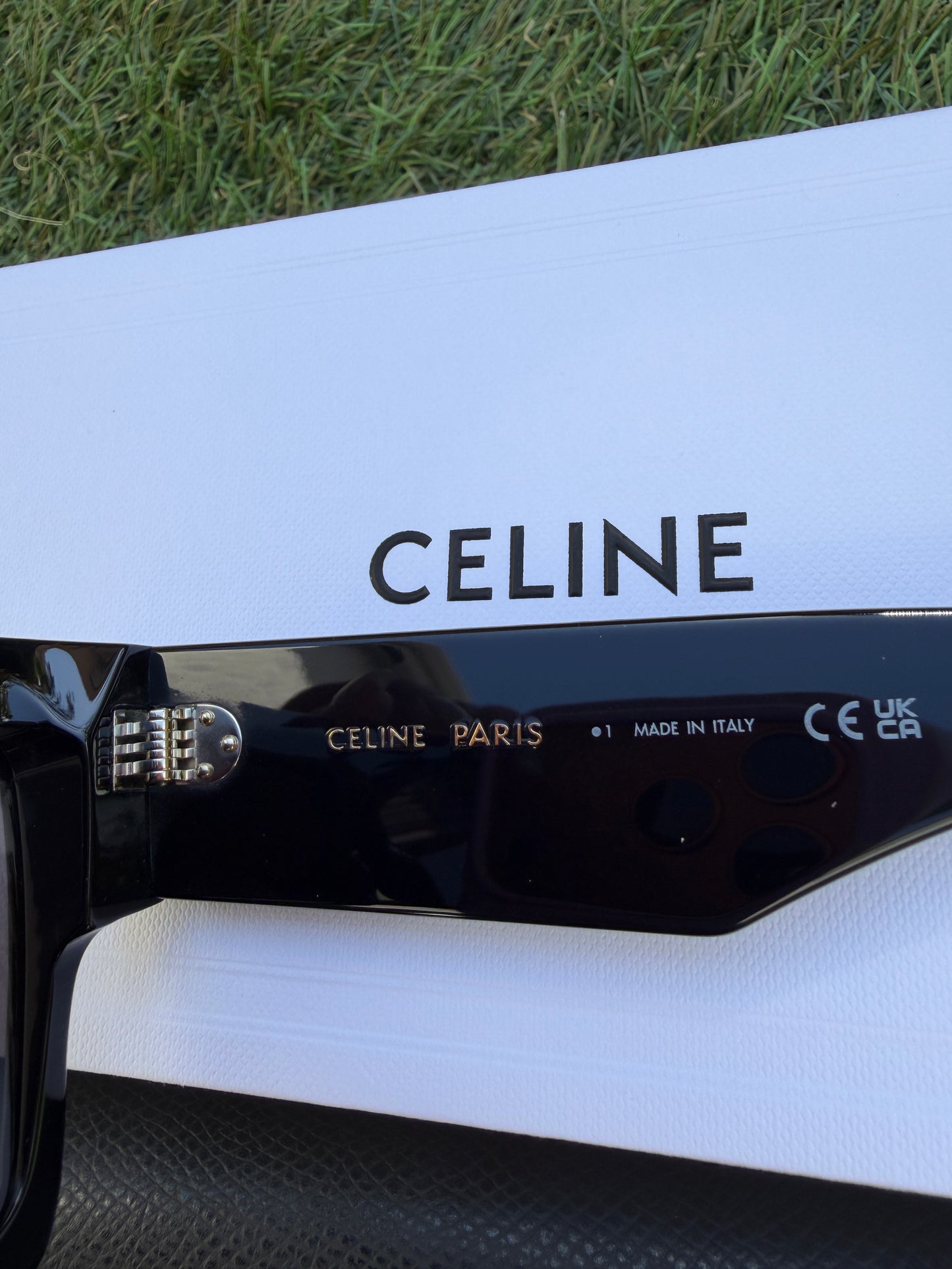 CELINE ICONIC BOLD 3 DOTS 60MM BLACK SMOKE FLAT TOP SQUARE SUNGLASSES