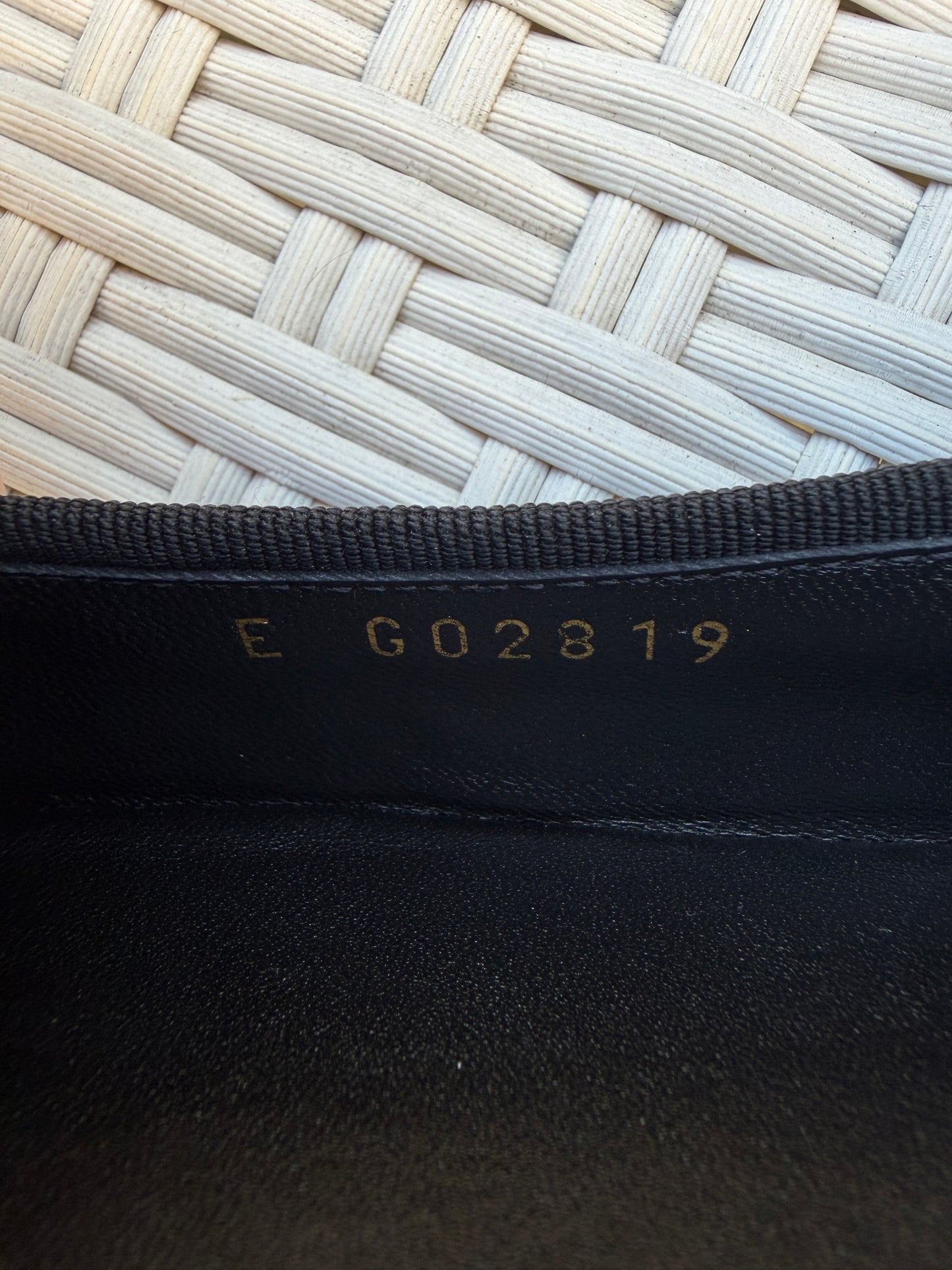 CHANEL CC LOGO CAMELLIA EMBOSSED BLACK NYLON BALLET BALLERINA FLATS CAP TOE