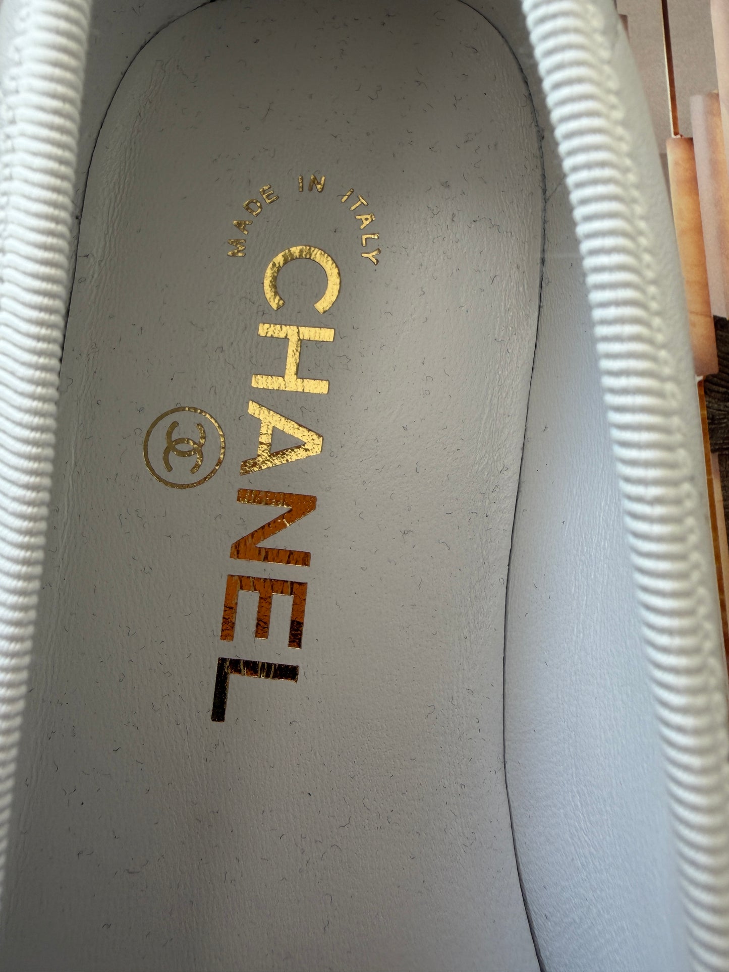 Chanel Cambon 2026 Quilted CC Logo White Black Leather Ballet Ballerina Flats
