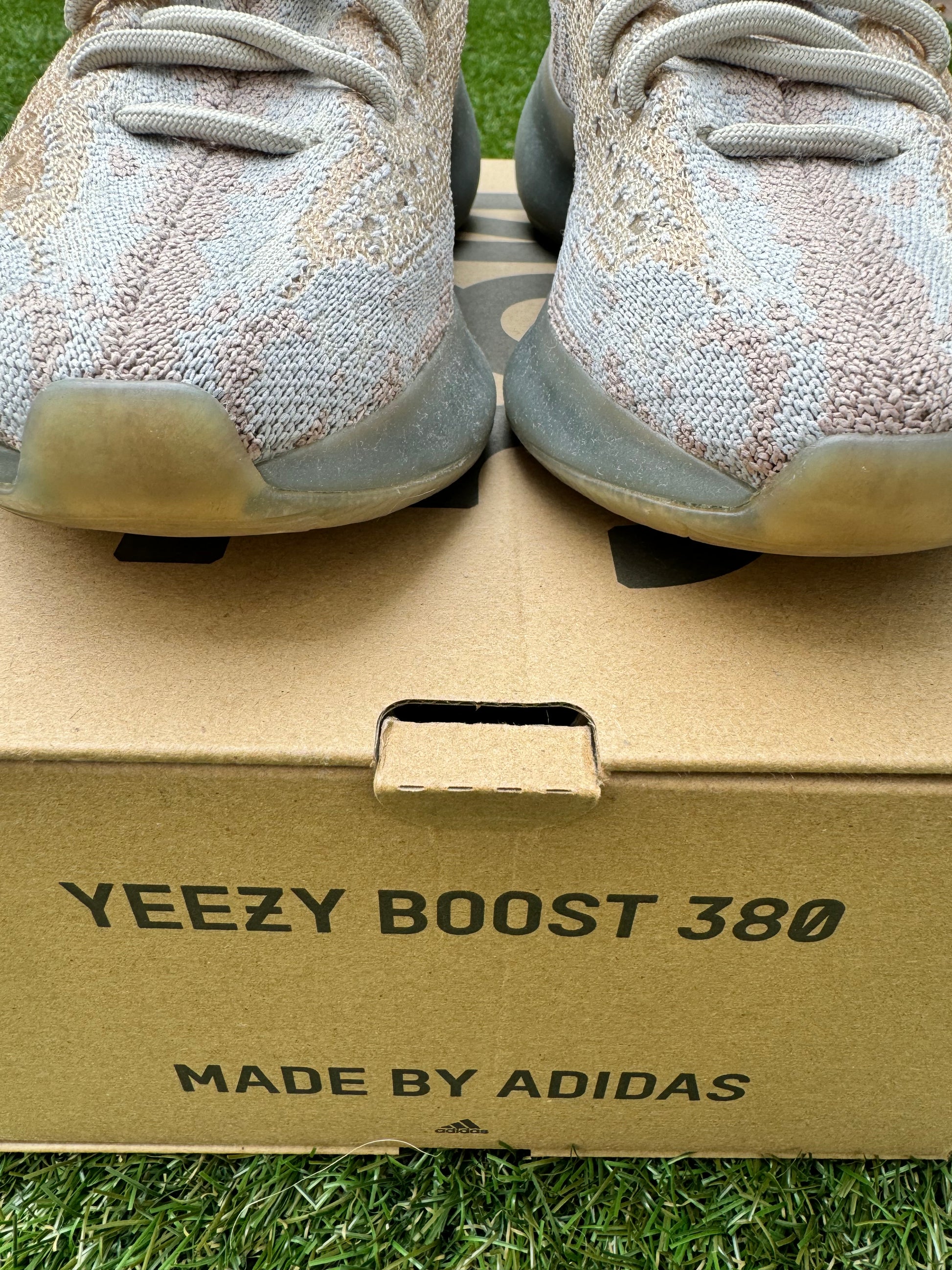 Adidas Yeezy Boost Alien 380 Pepper Light Gray Brown Lace Up Sneakers Miami Lux Boutique Adidas Yeezy Boost Alien 380 Pepper Light Gray Brown Lace Up Sneakers Miami Lux Boutique
