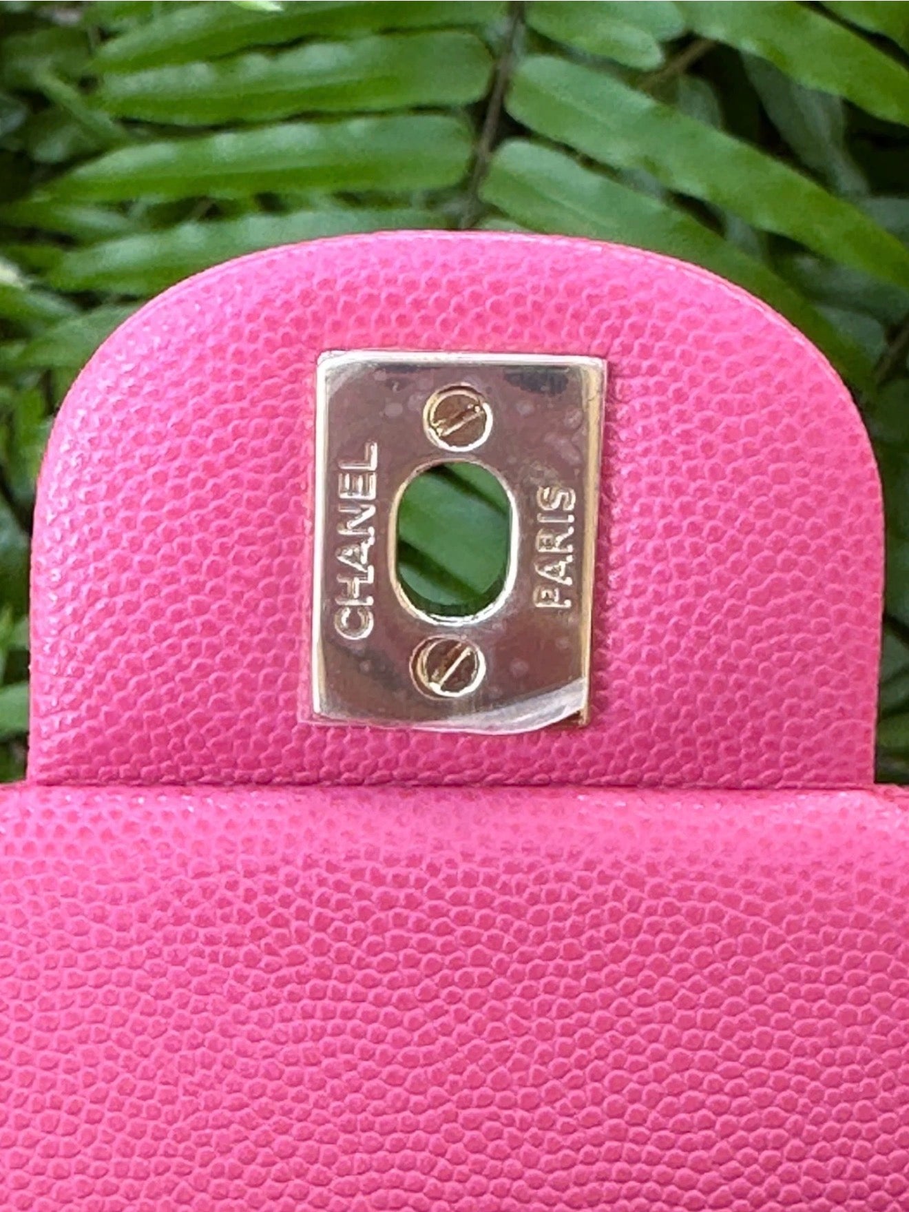 CHANEL PINK CAVIAR LEATHER SMALL CLASSIC DOUBLE FLAP BAG LIGHT GOLD HARDWARE