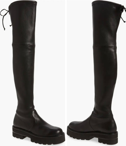 Stuart Weitzman Lowland Ultralift Over the Knee High Black Boots Boot