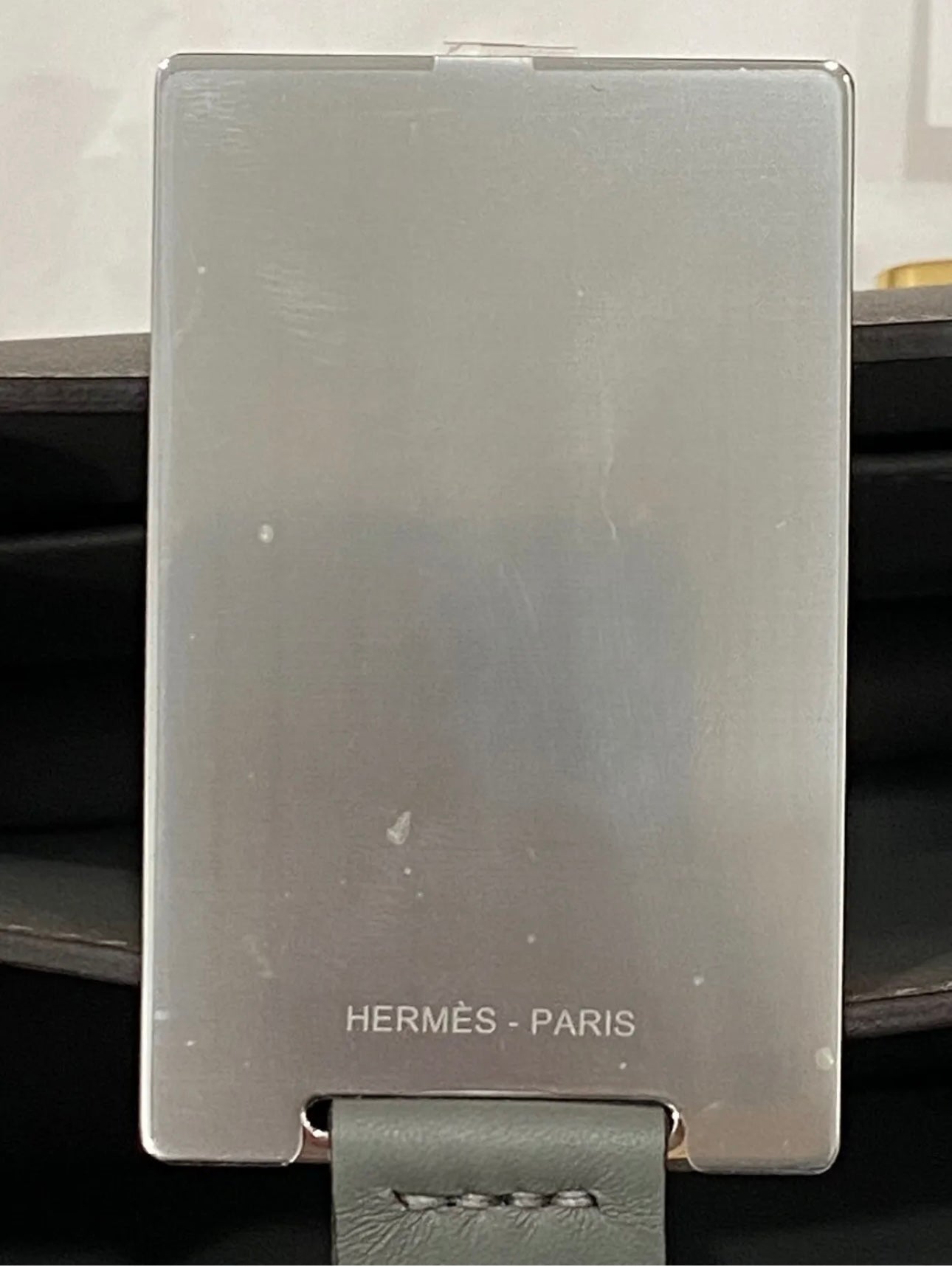 Hermès CONSTANCE 18 MINI MIRROR GRAY GRIS MEYER VEAU SWIFT LEATHER BAG GHW