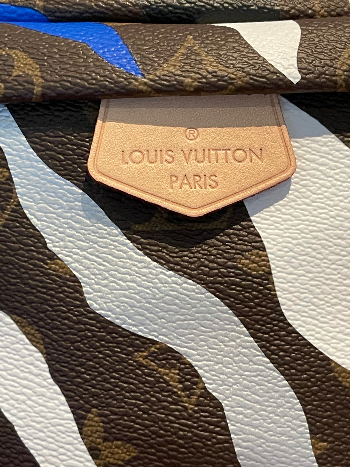 Louis Vuitton x League of Legends LOL Capsule Collection Blue Silver LV Monogram Print Bumbag Limited Edition