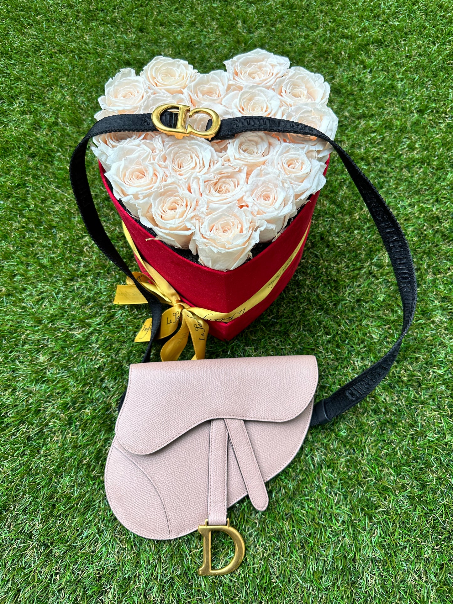 Dior Saddle Belt Pouch Waist Blush Beige Poudre Pink Belt Bag