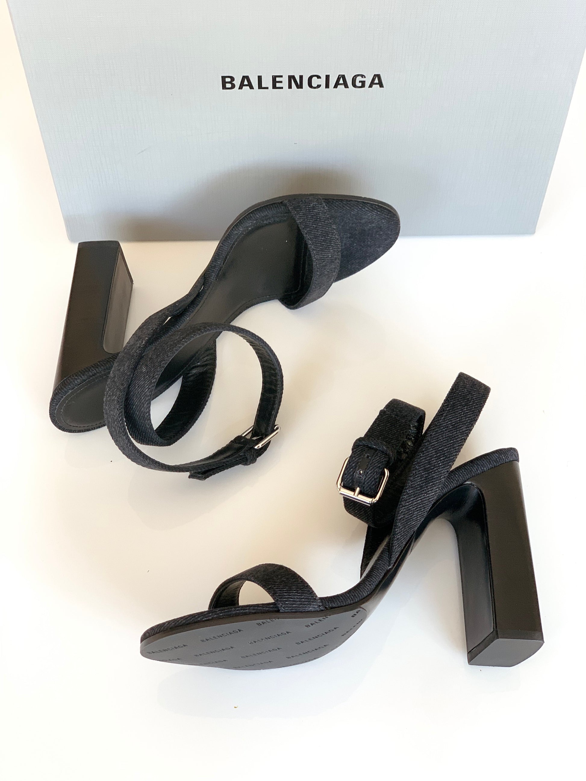 $1K CHANEL BEIGE BLACK LEATHER STRAPPY BUCKLE SANDAL SANDALS HEELS SHO –  Miami Lux Boutique