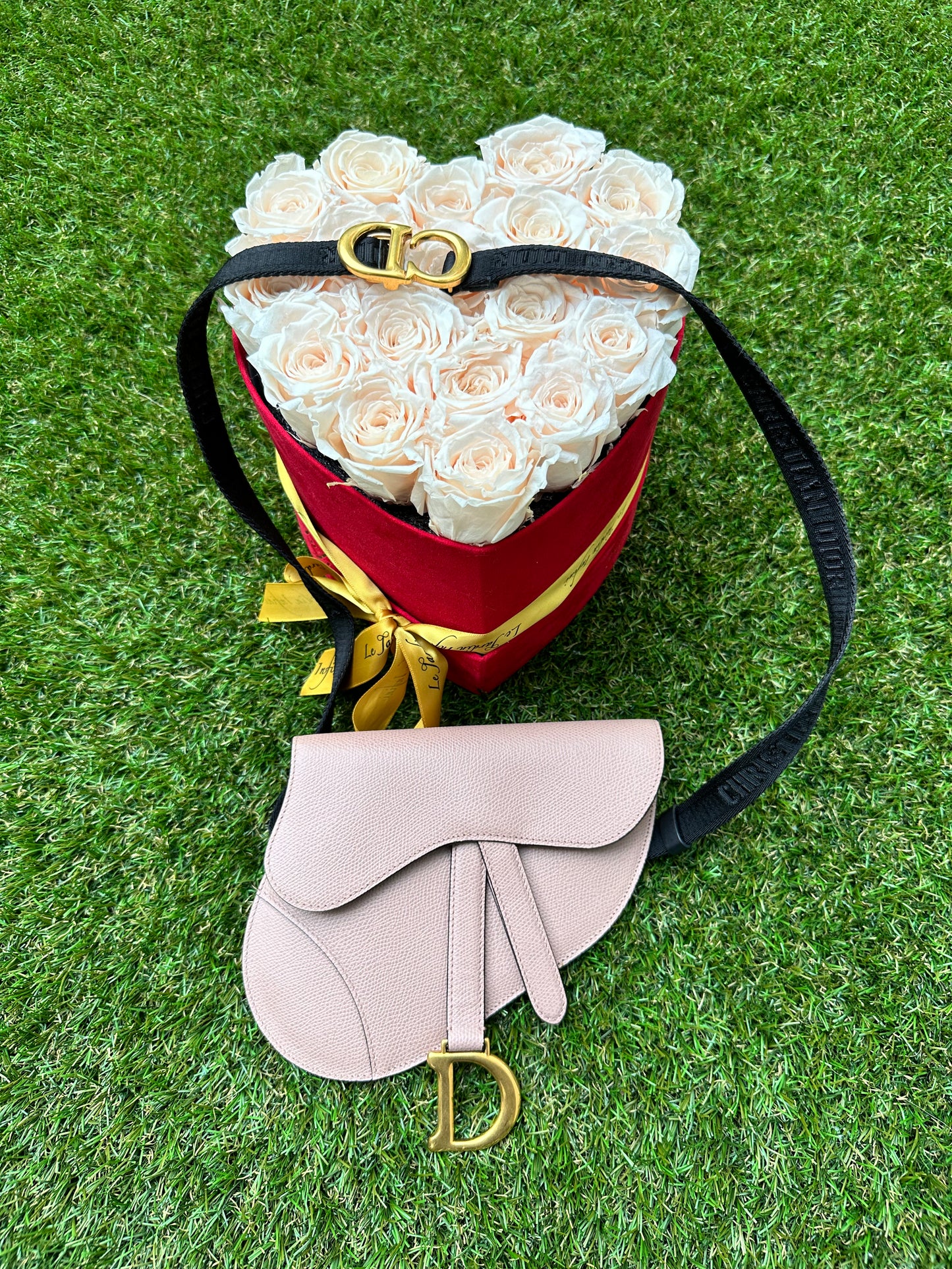 Dior Saddle Belt Pouch Waist Blush Beige Poudre Pink Belt Bag