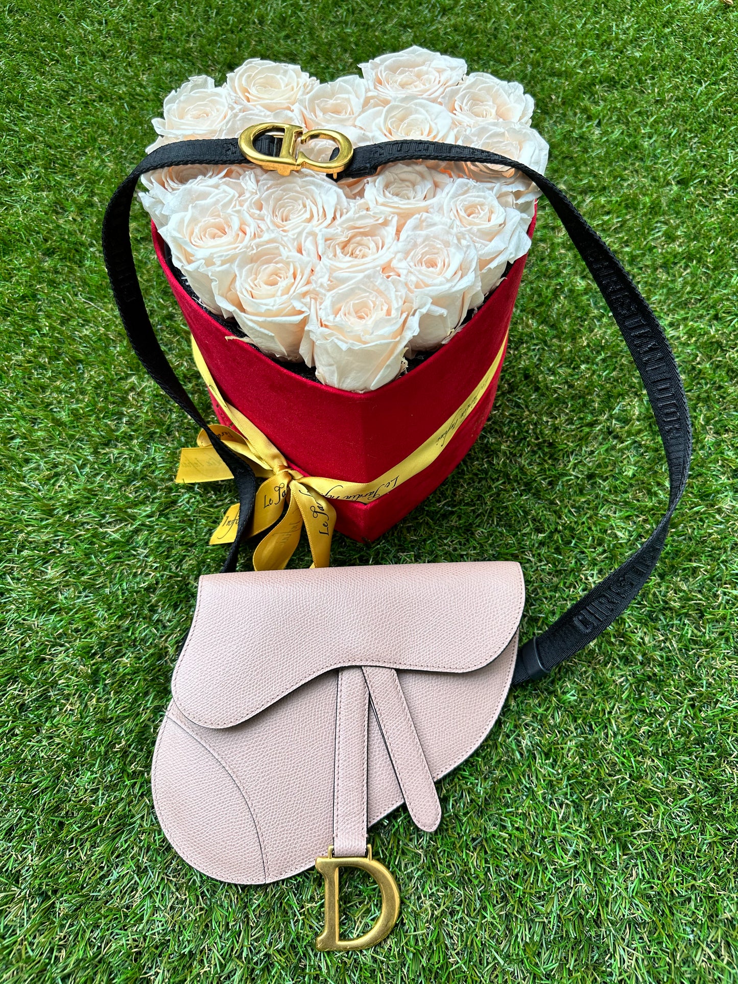 Dior Saddle Belt Pouch Waist Blush Beige Poudre Pink Belt Bag