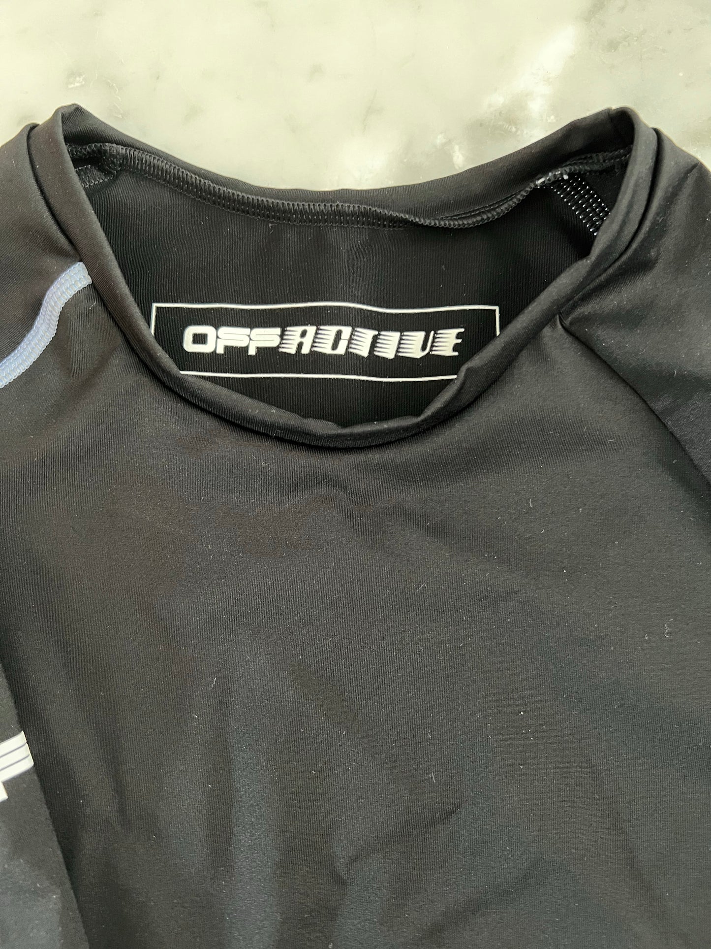 Off-White Black Logo Active Long Sleeve T Shirt Top