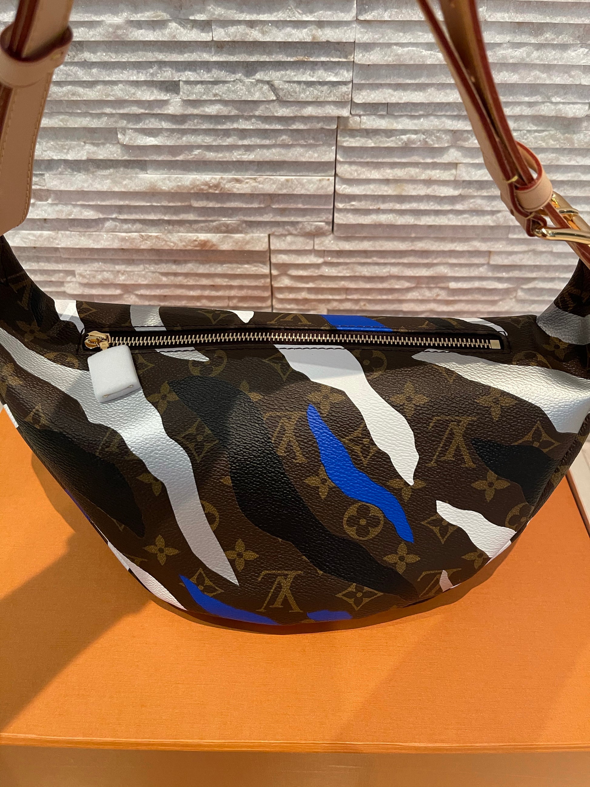 Louis Vuitton x League of Legends LOL Capsule Collection Blue Silver LV  Monogram Print Bumbag Limited Edition