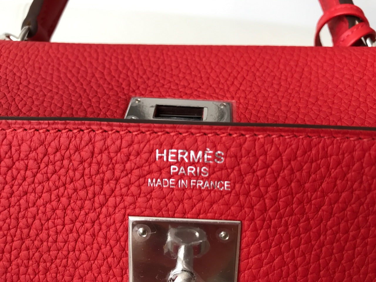Hermes Kelly 35 Rouge Tomate Red Togo Palladium Hardware